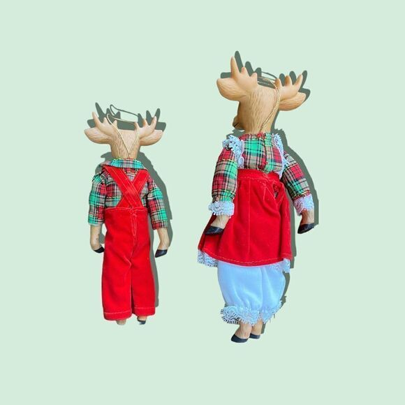 VINTAGE House of Global Art porcelain reindeer - Picture 2 of 6